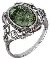 Vintage Silver Greenstone Ring